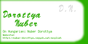 dorottya nuber business card